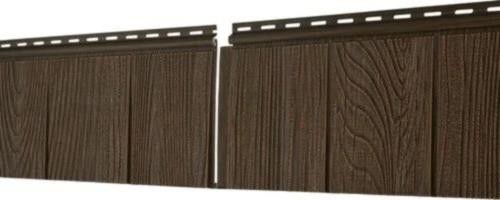 Фасадная панель Ю-Пласт S-Lock Щепа Каштан купить в Москве