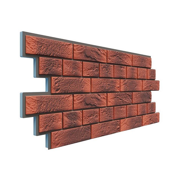 Фасадная термопанель Доломит Венецианский кирпич 20 мм Корса купить в Москве