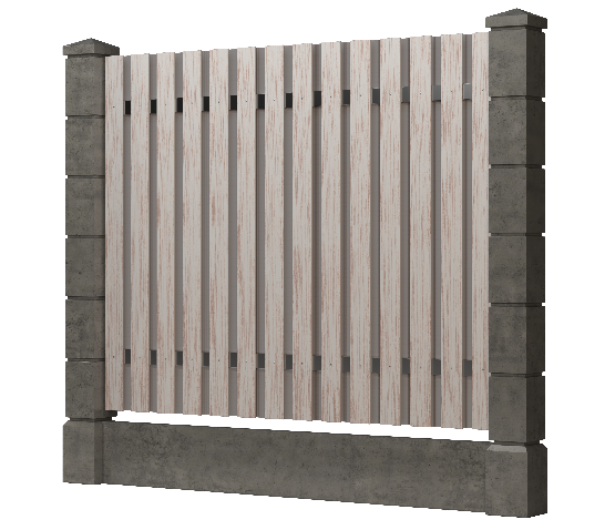 Заборная доска GRINDERDECO, ДПК, тиснение "дуб" Выбеленный дуб купить в Москве