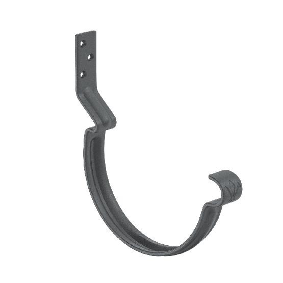 Водосток Aquasistem, Система 150/100 - Крюк крепления желоба короткий RR 23 Маренго matt купить в Москве