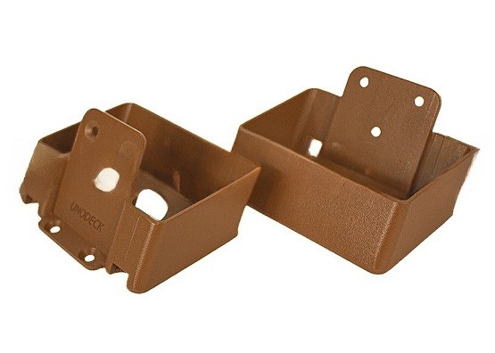 Крепления перил наклонное из алюминия GardenParkett Орех купить в Москве