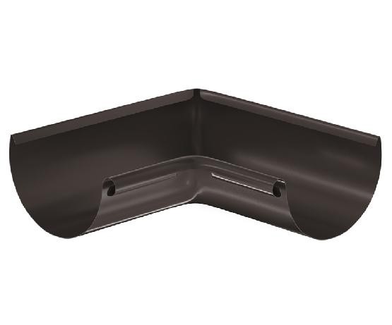 Водосток Aquasistem, система 125x90 - Угол желоба, внутренний 90° RR 32 Тёмно Коричневый купить в Москве