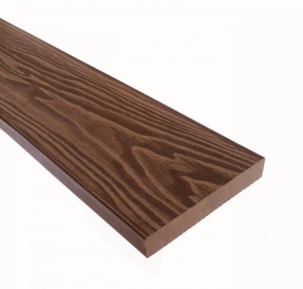 Террасная доска из ДПК Terrapol Смарт 3D Полнотелая без паза Орех Милано купить в Москве