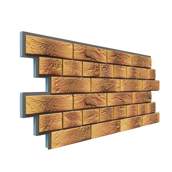 Фасадная термопанель Доломит Венецианский кирпич 20 мм Нарва купить в Москве