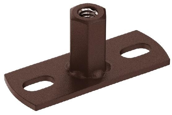 Водосток Aquasistem, Система 150/100 - Держатель для хомута под метиза RAL 8017 Коричневый matt купить в Москве