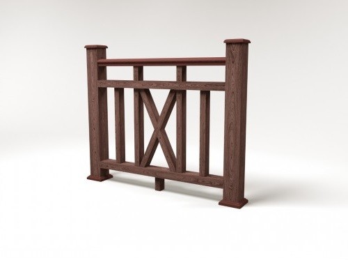 Ограждение из ДПК FG6 шоколад купить в Москве