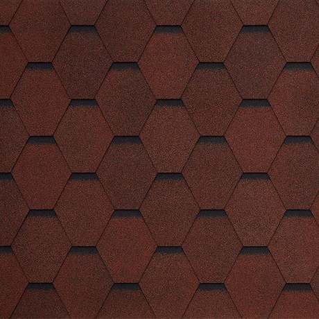 Гибкая черепица Tegola GARDA rosso 409 купить в Москве