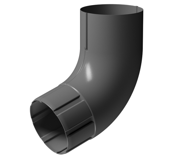 Колено 72° D90 Döcke STAL PREMIUM Графит, (RAL 7024) купить в Москве