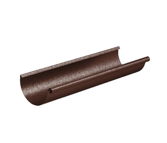 Водосток Aquasistem, Система 150/100 - Желоб водосточный 3 метра RAL 8017 Коричневый matt купить в Москве