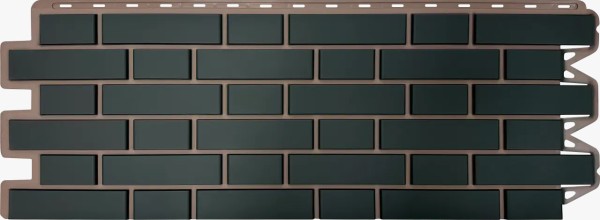 Фасадная панель Альта-Профиль, Кирпич Клинкерный, Графит купить в Москве