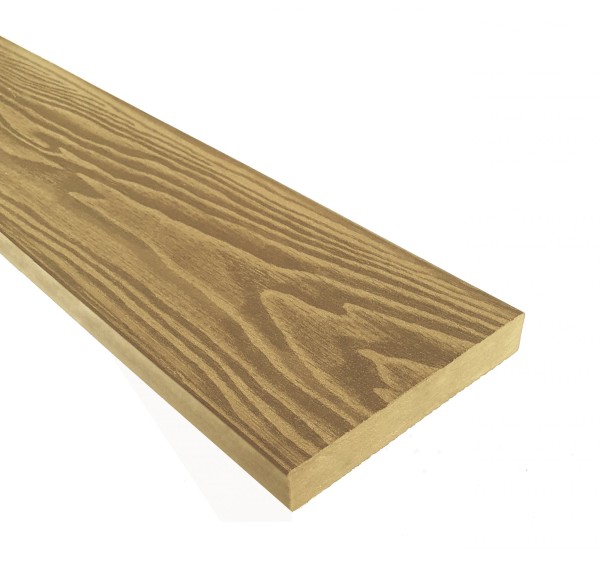 Террасная доска из ДПК Terrapol Смарт 3D Полнотелая без паза Дуб Севилья купить в Москве