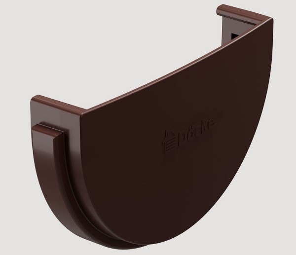 Заглушка желоба ПВХ Docke STANDART Тёмно-коричневый купить в Москве