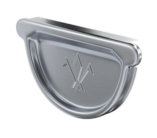 Водосток Aquasistem, Система 125x90 - Заглушка желоба универсальная оцинкованая d125мм купить в Москве