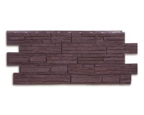 Фасадная панель T-Сайдинг-Альпийская сказка ЭКО-1 Браун купить в Москве