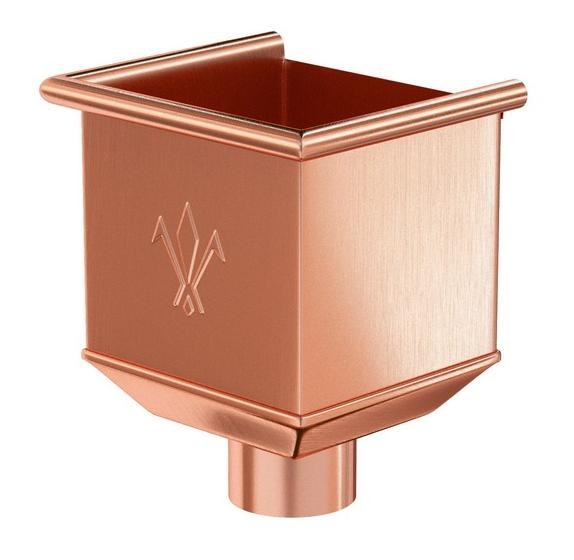 Водосток Aquasistem, система 125x90 - Водосборная воронка медная купить в Москве