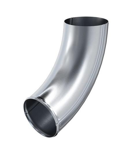 Водосток Aquasistem, Система 125x90 - Колено трубы сливное оцинковка купить в Москве