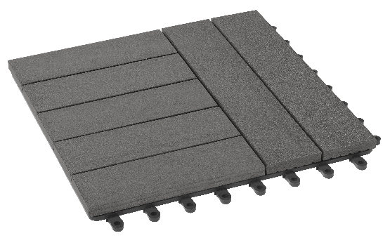 Модульный паркет ДПК GRINDERDECO Комфорт 4 Серый базальт купить в Москве