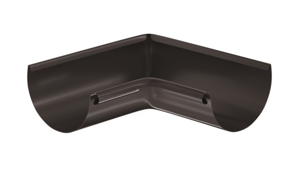 Водосток Aquasistem, система 125x90 - Угол желоба, внутренний 90° RR 32 Тёмно-Коричневый купить в Москве
