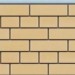 Термопанели Доломит Кирпич 40 мм Жёлтый купить в Москве
