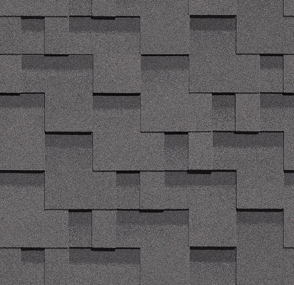 Гибкая черепица Docke, коллекция Тетрис – Серый купить в Москве