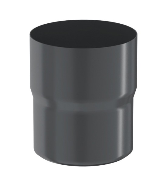 Водосток Aquasistem, система 125x90 - Соединитель трубы RAL 7024 Тёмно-серый купить в Москве