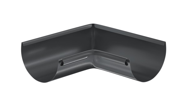 Водосток Aquasistem, система 125x90 - Угол желоба, внутренний 90° RR 23 Маренго купить в Москве