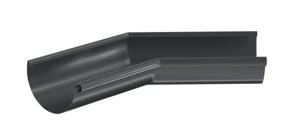 Водосток Aquasistem, система 125x90 - Угол желоба,внутренний 135° RR 23 Маренго купить в Москве