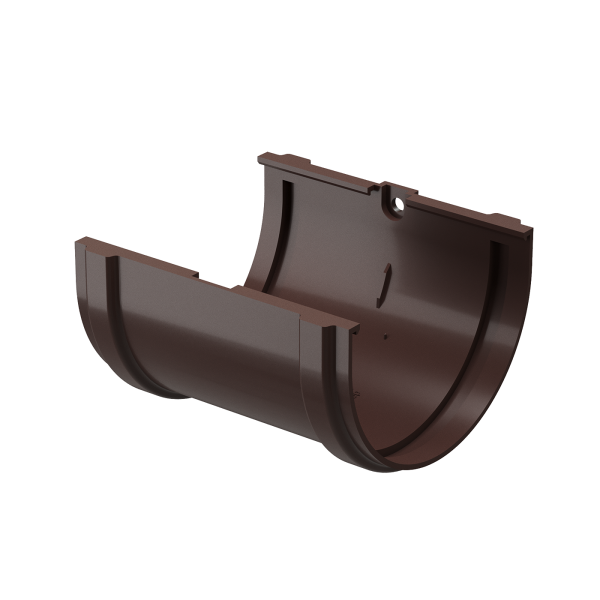 Соединитель желоба Docke Premium ПВХ - Шоколад купить в Москве