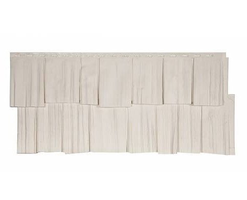 Фасадная панель T-Сайдинг-Щепа дуб ЭКО-1 Белый купить в Москве