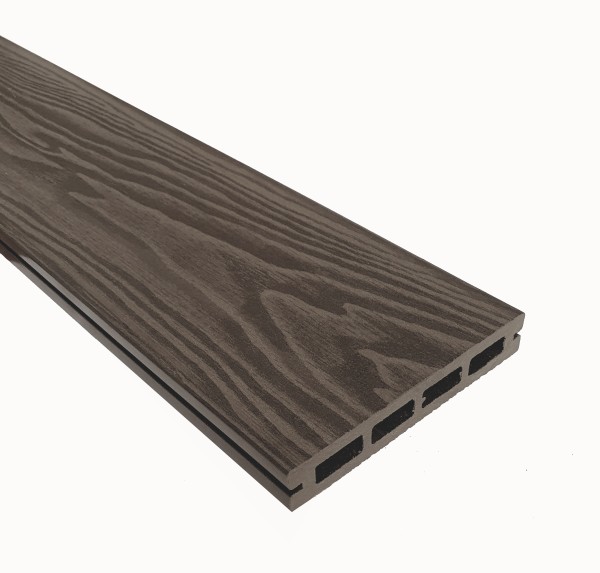 Террасная доска из ДПК Terrapol Смарт 3D Пустотелая с пазом Тик Киото купить в Москве