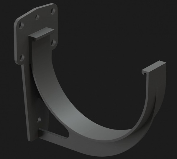 Кронштейн желоба Docke Premium ПВХ - Графит купить в Москве