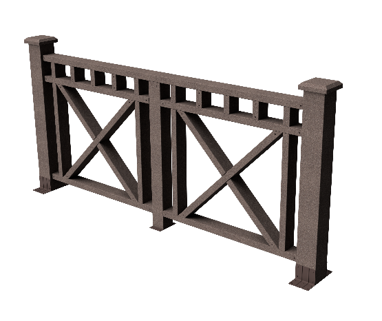 Ограждения декоративное ДПК GRINDERDECO Виктория венге купить в Москве