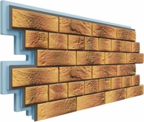 Термосайдинг Доломит Венецианский Кирпич 40 мм Нарва купить в Москве