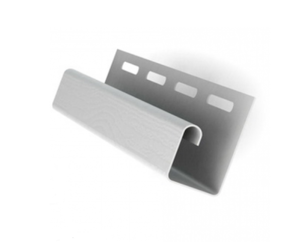 J-профиль для сайдинга, белый купить в Москве