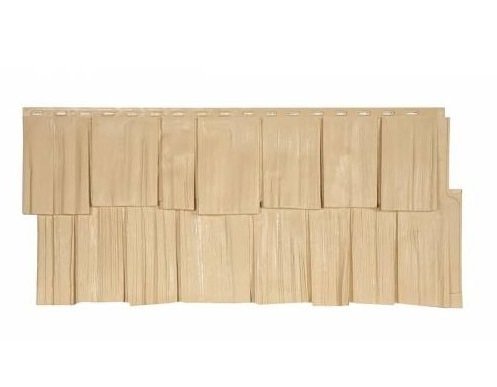 Фасадная панель T-Сайдинг-Щепа дуб ЭКО-1 Желтый купить в Москве