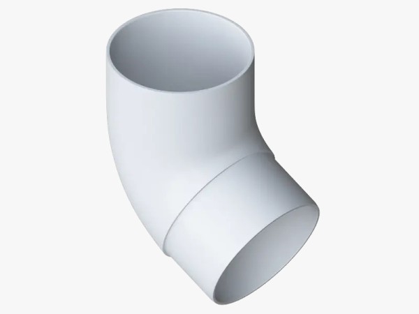 Водосток Альта-Профиль ПВХ – Колено 67 (белый) купить в Москве