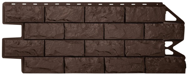 Фасадная панель Альта-Профиль Фагот ЭКО Коричневый купить в Москве