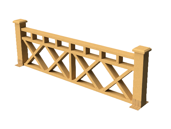 Ограждения декоративное ДПК GRINDERDECO  Бэйли песчаник купить в Москве