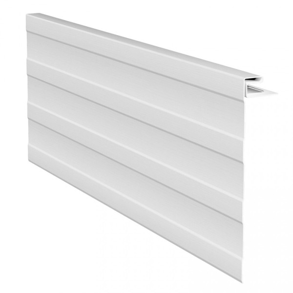 J-фаска ( ветровая, карнизная планка ) для сайдинга, белый купить в Москве
