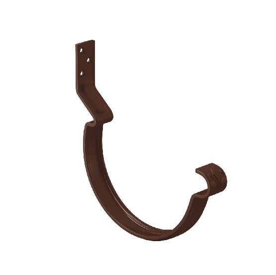 Водосток Aquasistem, система 150/100 - Крюк крепления желоба короткий RAL 8017 Коричневый купить в Москве