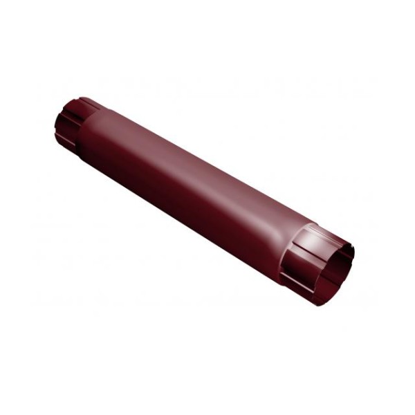 Водосток Grand Line 125x90 –Труба соединительная 1 метр RAL 3005 купить в Москве