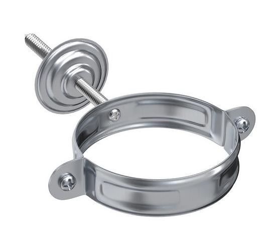 Водосток Aquasistem, Система 125x90 - Хомут для крепления трубы оцинковка купить в Москве