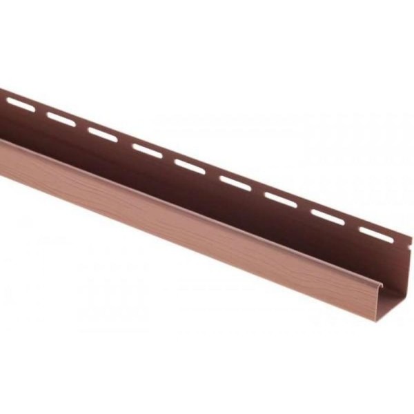 J-профиль Люкс Крашенный, T-15, ВН, Красно-коричневый купить в Москве
