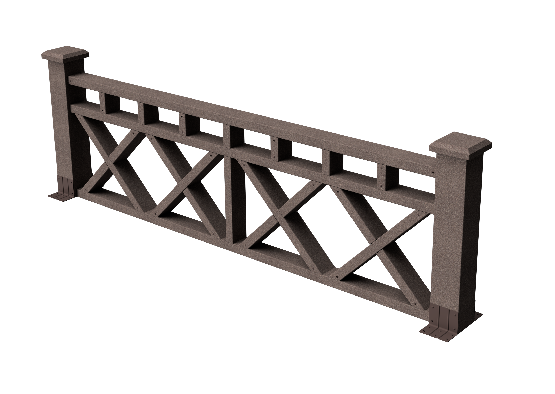 Ограждения декоративное ДПК GRINDERDECO Бэйли венге купить в Москве