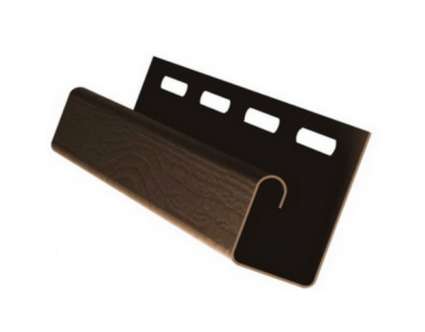 J-профиль для сайдинга, коричневый купить в Москве