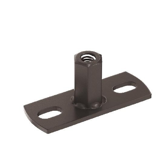 Водосток Aquasistem, система 150/100 - Держатель для хомута под метиз RR 32 Тёмно-Коричневый купить в Москве