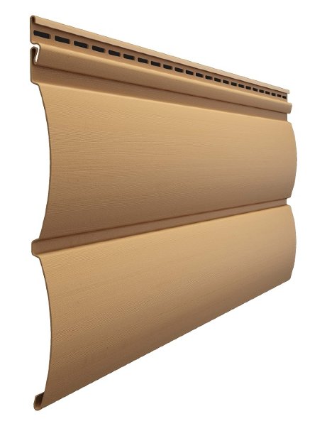 Виниловый сайдинг docke (дёке) - blockhaus D4,7T (под бревно), карамель купить в Москве