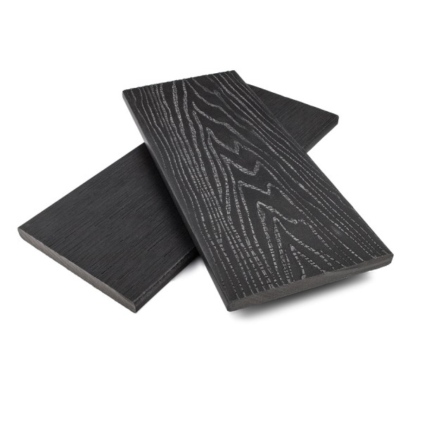 Заборная доска ДПК NanoWood Nature 3D полнотелая Антрацит купить в Москве