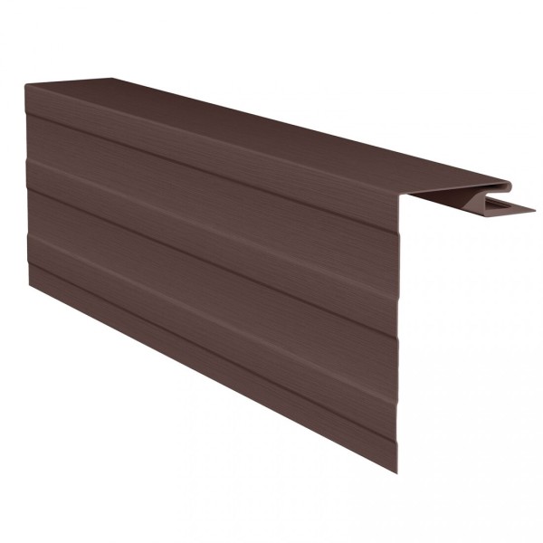 Приоконная планка (околооконный профиль) для сайдинга, коричневый купить в Москве