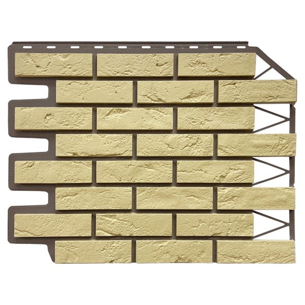 Фасадная панель FineBer, Кирпич Баварский, Песочный купить в Москве